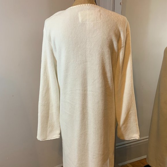 Oscar de la Renta Full Zipper Poly Plush Robe - Picture 6 of 8